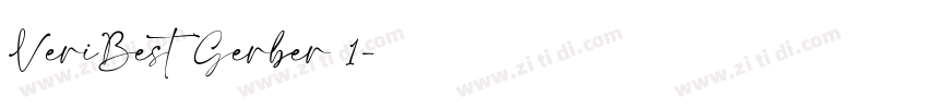 VeriBest Gerber 1字体转换